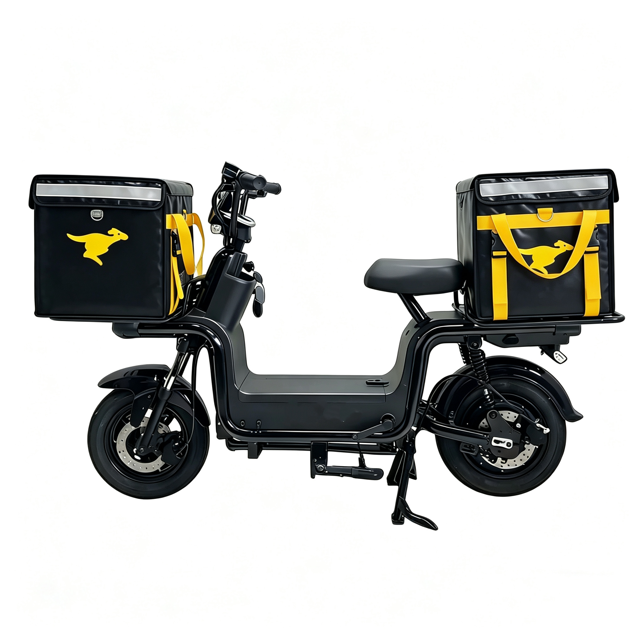 High Load Electric Delivery Scooter Mini E Bike With Double Food Box Popular